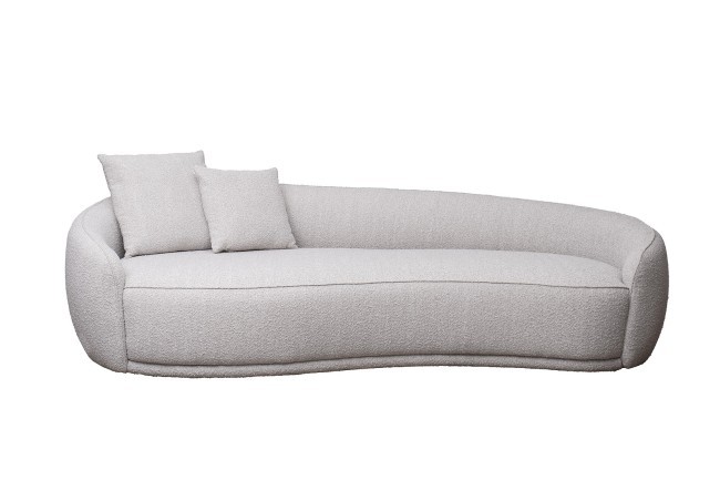 Диван трехместный GD/Toulon (левый) бежевый букле Orso BEG 257*119*72см (TT-00015718)