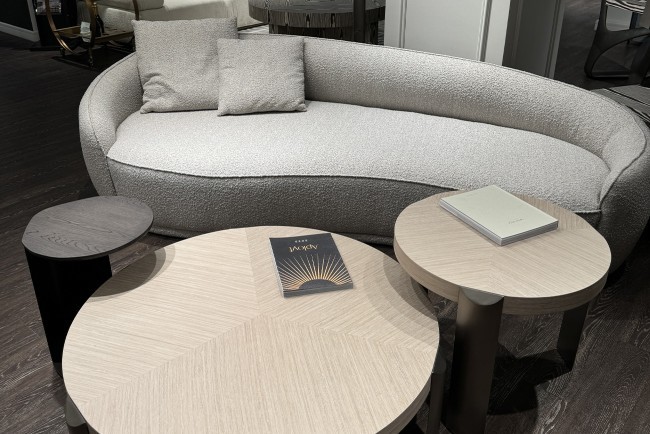 Диван трехместный GD/Toulon (левый) бежевый букле Orso BEG 257*119*72см (TT-00015718)