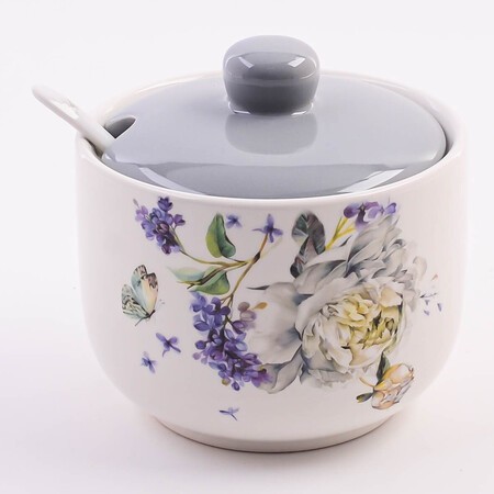 Сахарница 3пр 520мл Букет фантазий доломит LR (60215)