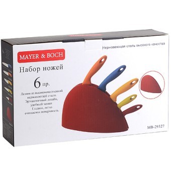 Набор ножей 5пр + подставка Mayer&Boch (29327) Набор ножей 5пр + подставка Mayer&Boch (29327)