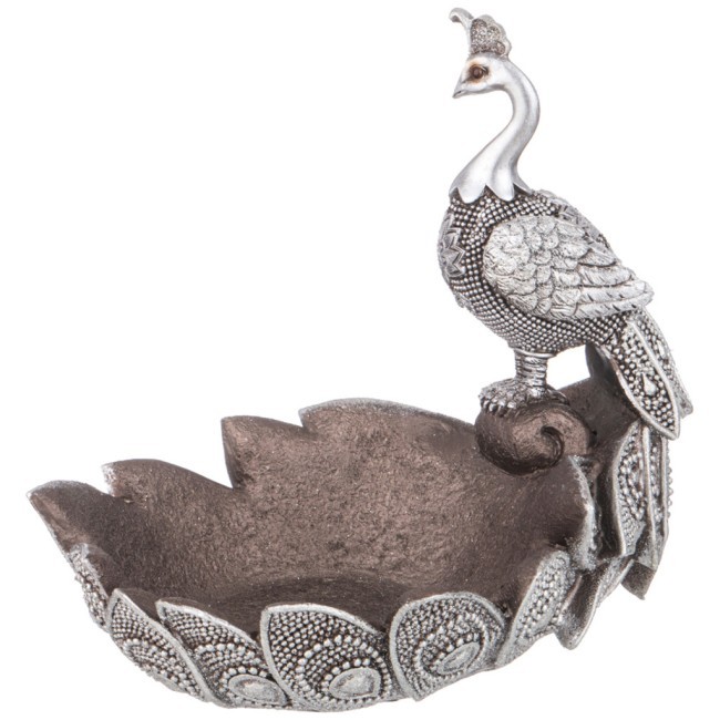 Подставка декоративная для мелочей "павлин" 22,2*16,2*19,8 см Lefard (146-1757)