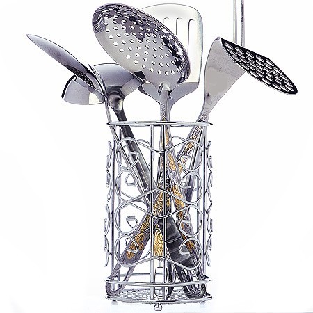 Набор кухонных принадлежностей 7пр на подставке нерж/ст Mayer&Boch (40451)