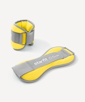 Утяжелители универсальные STARFIT WT-502, 0,5 кг, желтый/серый (2107892) Утяжелители универсальные STARFIT WT-502, 0,5 кг, желтый/серый (2107892)