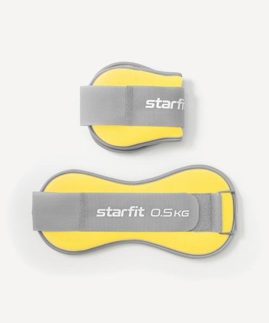 Утяжелители универсальные STARFIT WT-502, 0,5 кг, желтый/серый (2107892) Утяжелители универсальные STARFIT WT-502, 0,5 кг, желтый/серый (2107892)