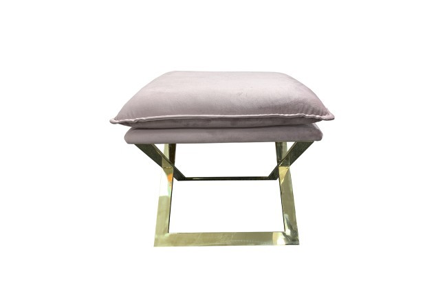 Банкетка велюр розовый/золото 47*45*46см (TT-00005090) Банкетка велюр розовый/золото 47*45*46см (TT-00005090)