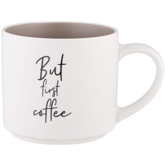 Кружка "кофемания but first coffee" 470 мл Lefard (260-980)