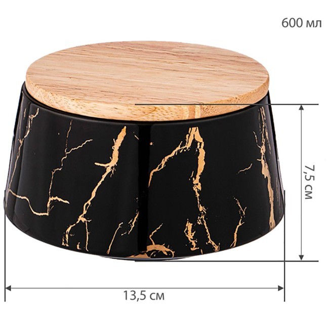 Банка с дерев.крышкой lefard "fantasy" 13,5*7,5 см 600 мл черная Lefard (42-339) Банка с дерев.крышкой lefard "fantasy" 13,5*7,5 см 600 мл черная Lefard (42-339)