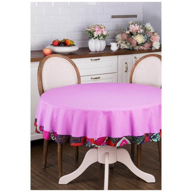 Скатерть круглая "amadeus",d160см, 100% хлопок,лиловый, Lefard (850-867-21)