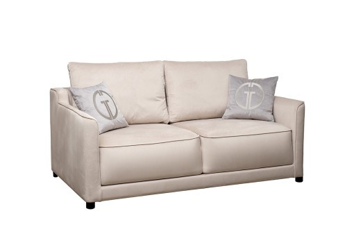 Диван Portofino 180 двухм раскл с кантом св-серый Colt030+Colt025 (TT-00013567)