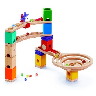 Деревянный конструктор лабиринт для детей "Гонка" с шариком и переходами (E6021_HP)