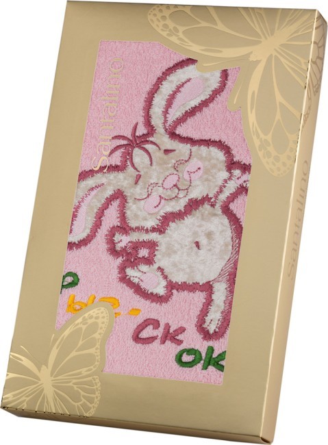 Полотенце 70*40см, "зайка", 380 г/м.кв., х/б 100%, розовый SANTALINO (703-512-1) Полотенце 70*40см, "зайка", 380 г/м.кв., х/б 100%, розовый SANTALINO (703-512-1)