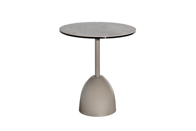 Стол журнальный, керамика Август Серый (Augustus Gray) d48*55см (TT-00015703)