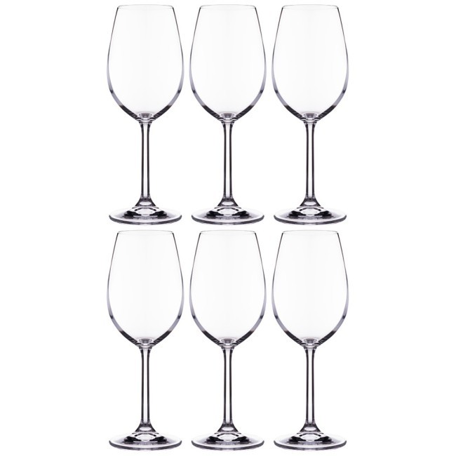 Набор бокалов для вина из 6 шт. "gastro / colibri" 350 мл. высота=22 см. Crystalite Bohemia (669-062)