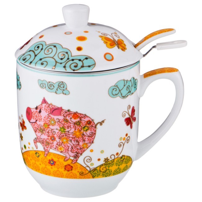 Заварочная кружка "мистер и миссис "пиг"" 300 мл. Lefard (85-1454) Заварочная кружка "мистер и миссис "пиг"" 300 мл. Lefard (85-1454)