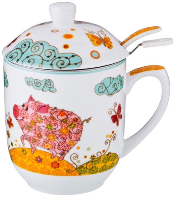 Заварочная кружка "мистер и миссис "пиг"" 300 мл. Lefard (85-1454) Заварочная кружка "мистер и миссис "пиг"" 300 мл. Lefard (85-1454)