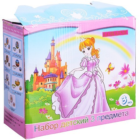 Детский набор 3 пр "Принцесса" LR (х12) " (27343) Детский набор 3 пр "Принцесса" LR (х12) " (27343)