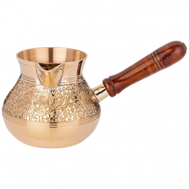 Турка резная "graving" 650мл. латунь Lefard (733-140) Турка резная "graving" 650мл. латунь Lefard (733-140)