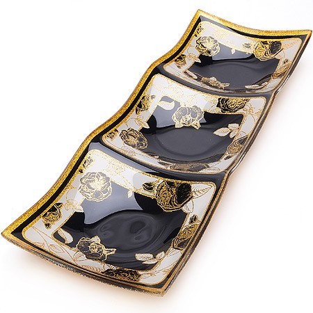 Менажница 38,5х13,5 см, 3 секции (261-1) Менажница 38,5х13,5 см, 3 секции (261-1)