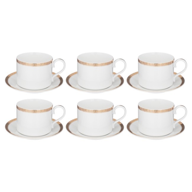 Чайный сервиз lefard "crown" на 6 пер. 14 пр. 1000/350/300 мл золотой Lefard (590-456)