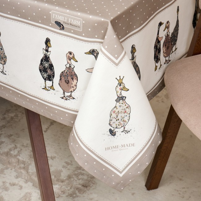 Скатерть "family farm" 110х140см , 100% хлопок, капучино , твил, пропитка Lefard (850-749-20) Скатерть "family farm" 110х140см , 100% хлопок, капучино , твил, пропитка Lefard (850-749-20)