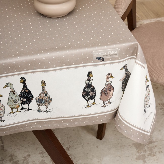 Скатерть "family farm" 110х140см , 100% хлопок, капучино , твил, пропитка Lefard (850-749-20) Скатерть "family farm" 110х140см , 100% хлопок, капучино , твил, пропитка Lefard (850-749-20)