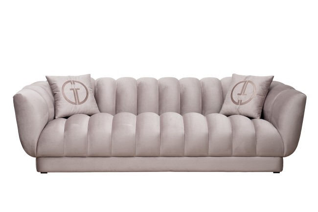 Диван Fabio трехместный велюр бежевый Colton1001-SERROS 239*95*72см, 2 подушки (TT-00012596) Диван Fabio трехместный велюр бежевый Colton1001-SERROS 239*95*72см, 2 подушки (TT-00012596)