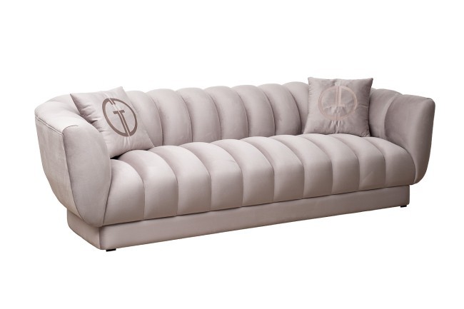 Диван Fabio трехместный велюр бежевый Colton1001-SERROS 239*95*72см, 2 подушки (TT-00012596) Диван Fabio трехместный велюр бежевый Colton1001-SERROS 239*95*72см, 2 подушки (TT-00012596)