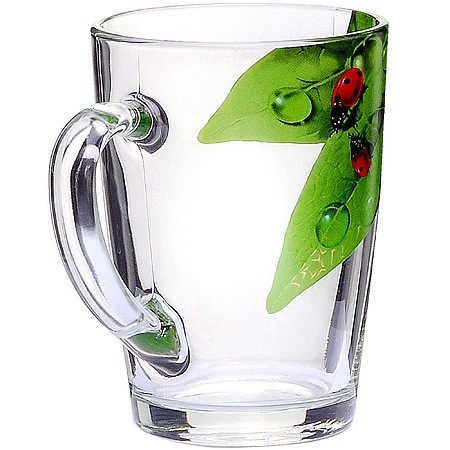 Кружка для чая 300 мл Зеленый лист (334-Д5) Кружка для чая 300 мл Зеленый лист (334-Д5)