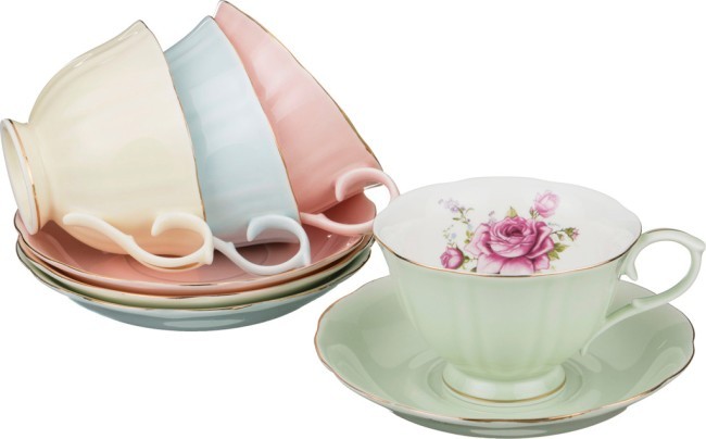 Чайный набор "времена года" на 4 персоны 8 пр. 200 мл диаметр=15 см. Lefard (760-492)