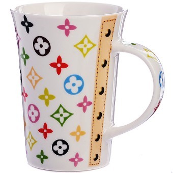 Кружка 450мл Модный Узор White LR (9-4334-4)