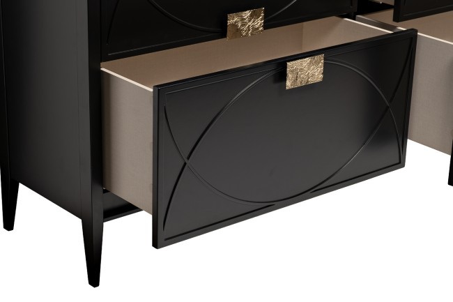 Комод черный 160*90*40см (TT-00011375)