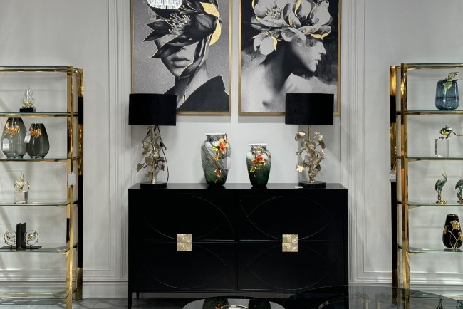 Комод черный 160*90*40см (TT-00011375)