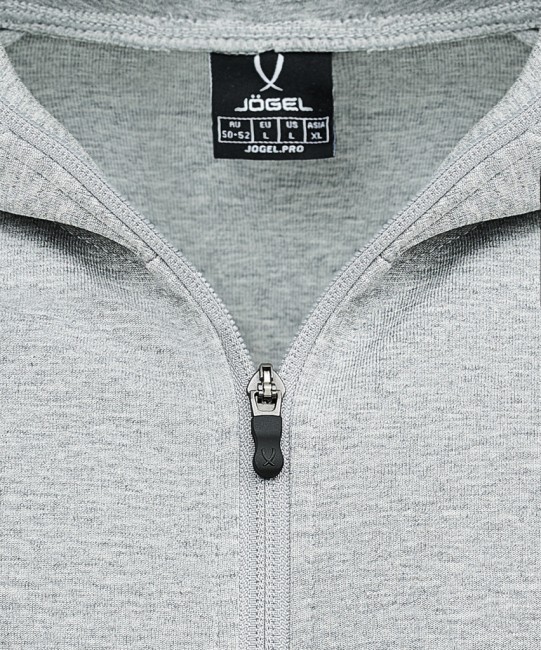 Худи на молнии JOGEL ESSENTIAL Athlete Hooded FZ Jacket, серый, детский (2118914)