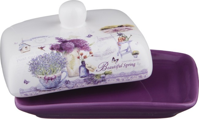 Масленка agness "лавандовая весна" 17*12,5*9 см Agness (358-1104) Масленка agness "лавандовая весна" 17*12,5*9 см Agness (358-1104)