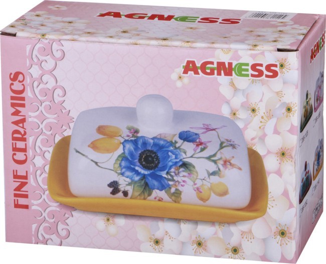 Масленка agness "лавандовая весна" 17*12,5*9 см Agness (358-1104) Масленка agness "лавандовая весна" 17*12,5*9 см Agness (358-1104)
