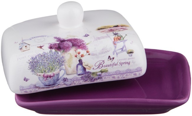 Масленка agness "лавандовая весна" 17*12,5*9 см Agness (358-1104) Масленка agness "лавандовая весна" 17*12,5*9 см Agness (358-1104)