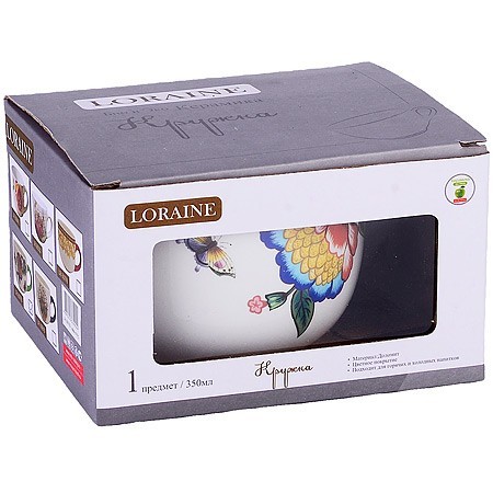 Кружка-супница 550мл Летний Букет доломит LR (30793)