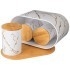 Набор agness "fantasy" 2 в 1 хлебница  10 л 34*18*20 см, банка для сыпучих 1,3 л 11*15,5 см 3 шт Agness (790-237)
