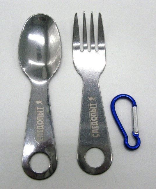 Набор столовых приборов Следопыт на карабине (ложка, вилка) PF-CWS-P52 (54468)