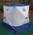 Зимняя палатка куб Следопыт 1,5*1,5 м Oxford 210D PU 1000 PF-TW-09/10 (белый/синий) (55063s66662)