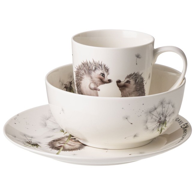 Набор для завтрака lefard "лови счастье" 3пр.: кружка 370мл, салатник, тарелка 20,5см Lefard (581-013)