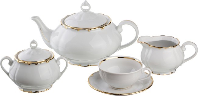 Чайный сервиз на 6 персон 15 пр."симона" 1500/250/350/450 мл. G.Benedikt. (662-562) Чайный сервиз на 6 персон 15 пр."симона" 1500/250/350/450 мл. G.Benedikt. (662-562)
