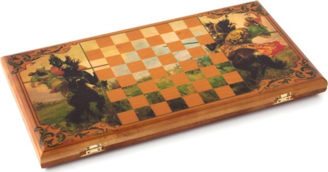 Нарды средние  "поединок" 50*25*3,3 см.без упаковки (кор=8шт.) (28-203) 