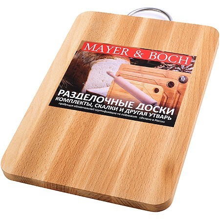 Доска разделочная прямуг/мал мет/руч Mayer&Boch (01-5) Доска разделочная прямуг/мал мет/руч Mayer&Boch (01-5)