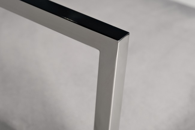 Стул полубарный велюр серый/хром 52*55*91см (TT-00011550)