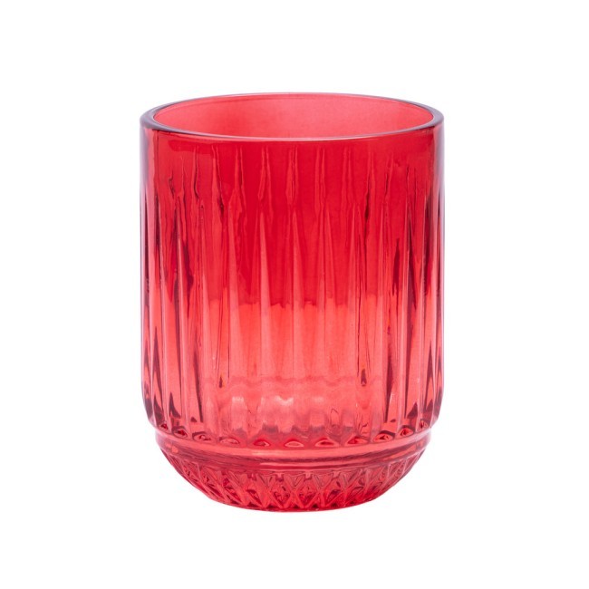 Стакан "lines" red 270мл мал.уп.=6шт Lefard (781-332)