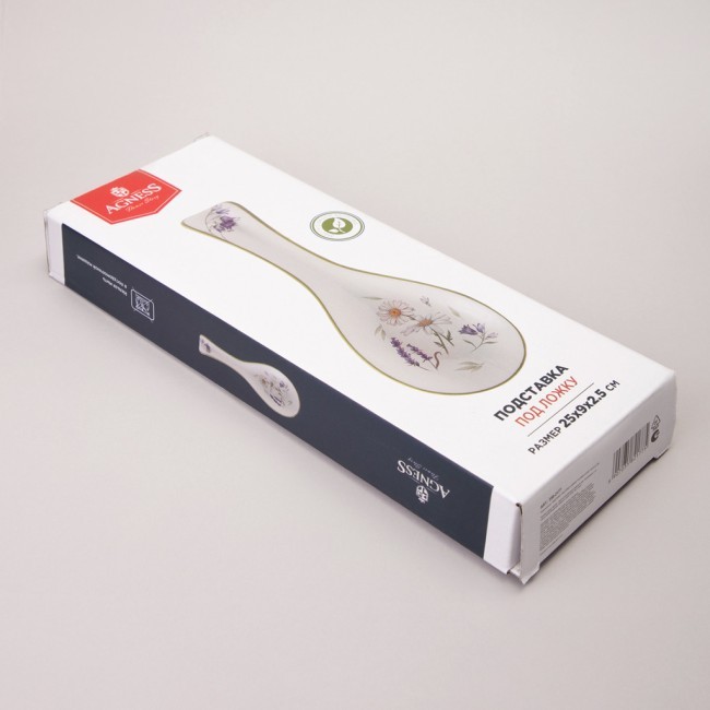 Подставка под ложку agness "flower story" 25*9*2,5 см Agness (358-2177)