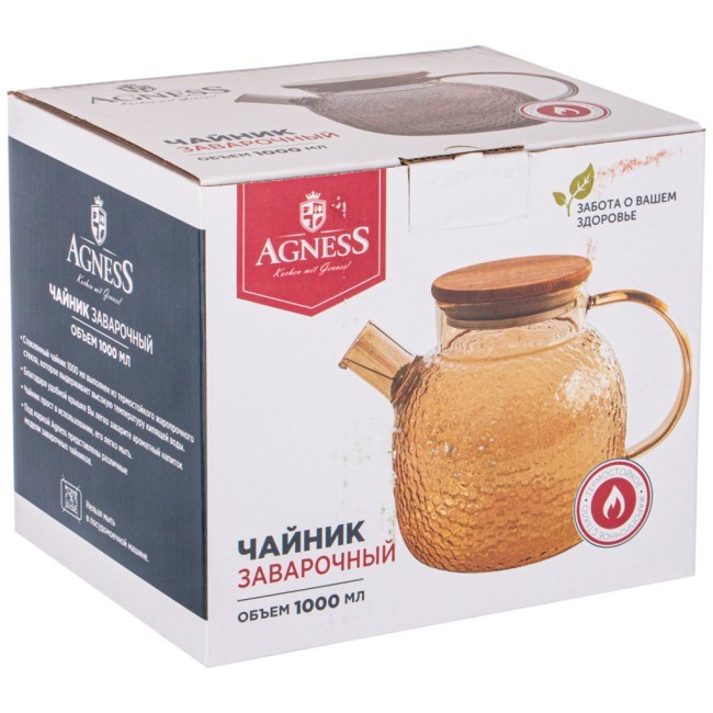 Чайник заварочный, 1л Agness (887-200) Чайник заварочный, 1л Agness (887-200)