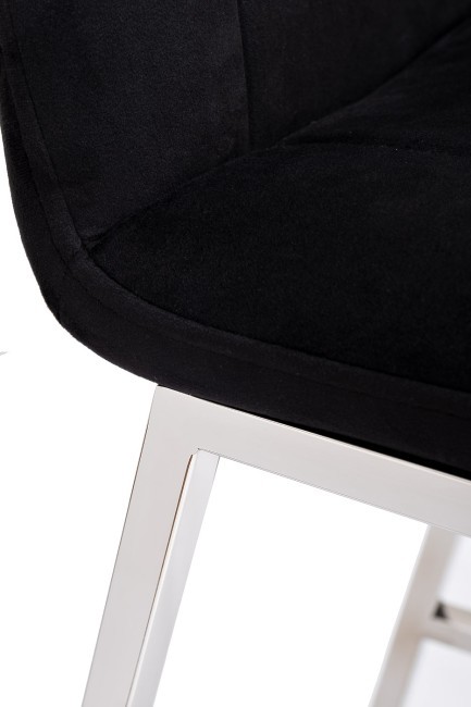 Стул барный велюр черный 42*53*88см (TT-00009272)