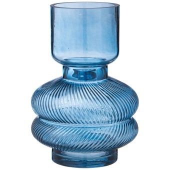 Ваза "fusion" blue диаметр 15см высота 22см Lefard (182-1029)